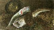 wilhelm von gegerfelt nature morte med fisk Spain oil painting artist